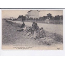 DRAVEIL-VIGNEUX: grèves journée sanglante 30 juillet groupe de grévistes - très bon état