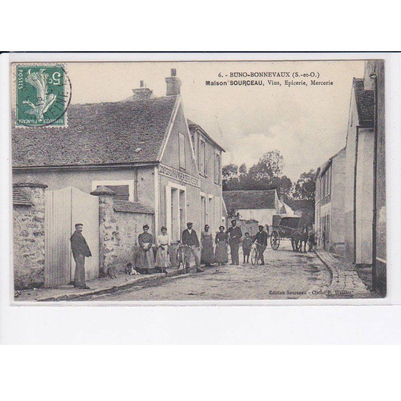 BUNO-BONNEVAUX: maison sourceau, vins, épicerie, mercerie - très bon état