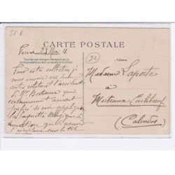 ISSY-les-MOULINEAUX: course d'aviation paris-madrid 1911, départ, l'appareil de train, après l'accident - très bon état