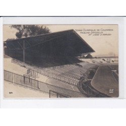 COLOMBES: stade olympique de colombes, tribune officielle et ligne d'arrivée - très bon état