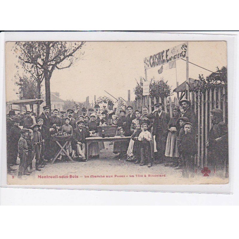 MONTREUIL-sous-BOIS: le marché aux puces, la tête à binocalard, fleury - très bon état