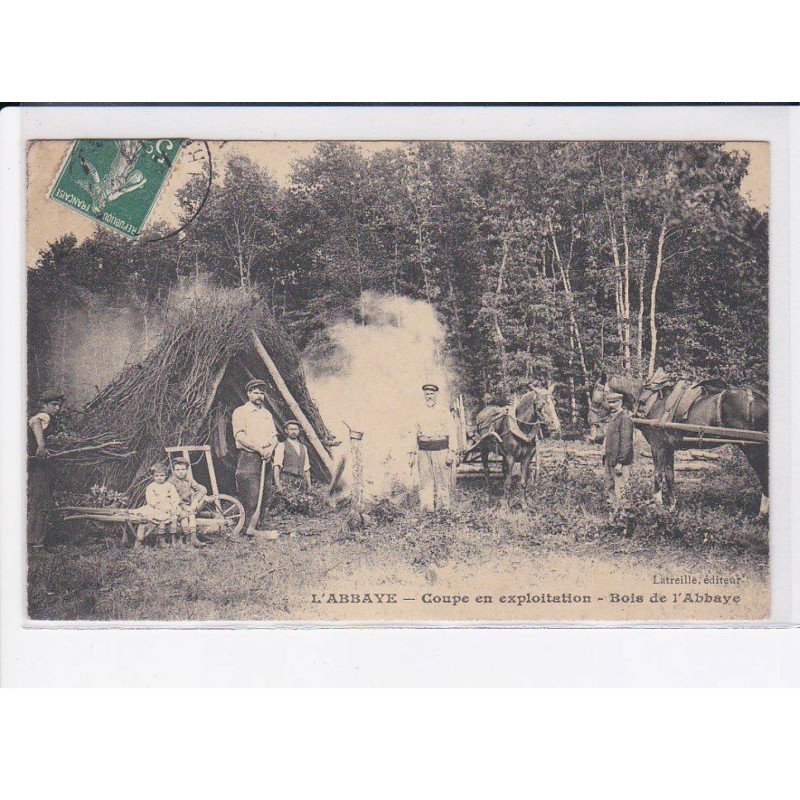 L'ABBAYE: coupe en exploitation, bois de l'abbaye - très bon état