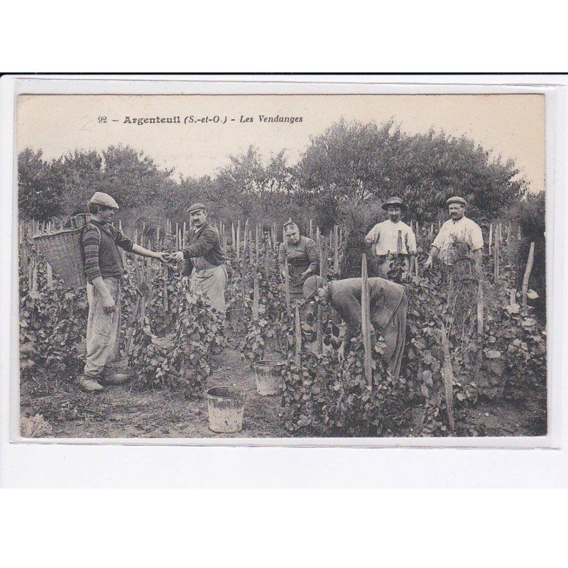 ARGENTEUIL: les vendanges - très bon état