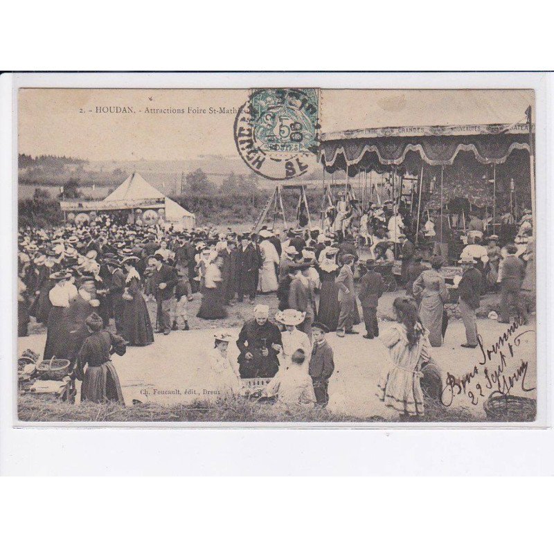 HOUDAN: attractions foire saint-mathieu, manège - état