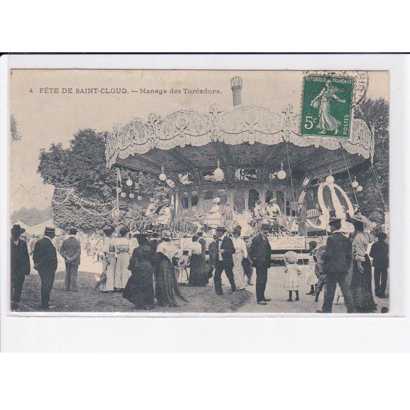 SAINT-CLOUD: fête de saint-cloud, manège des toréadors - état