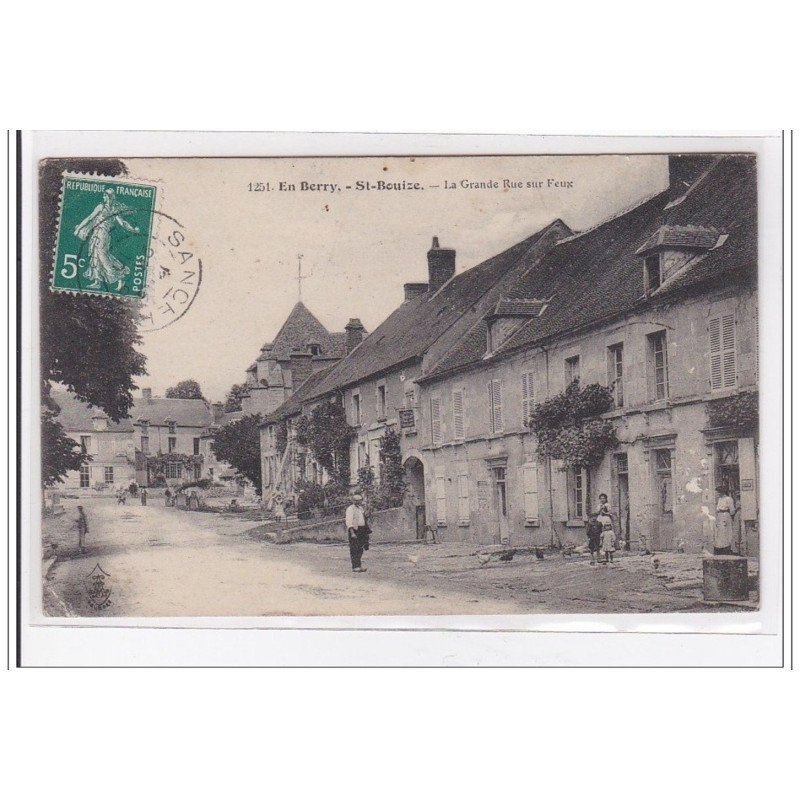 St-BOUIZE : la grande rue sur feux - etat