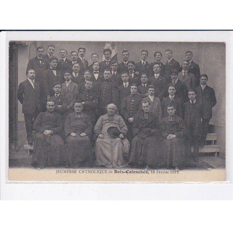 BOIS-COLOMBES: jeunesse catholique, 18 février 1912 - très bon état