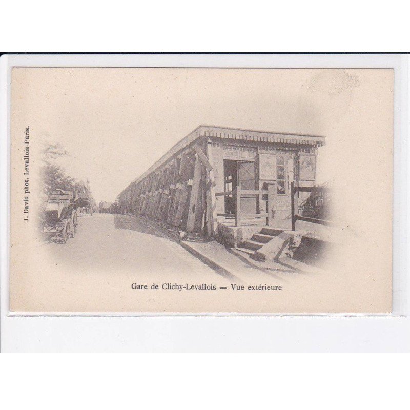 CLICHY: gare de clichy-levallois, vue extérieure - très bon état