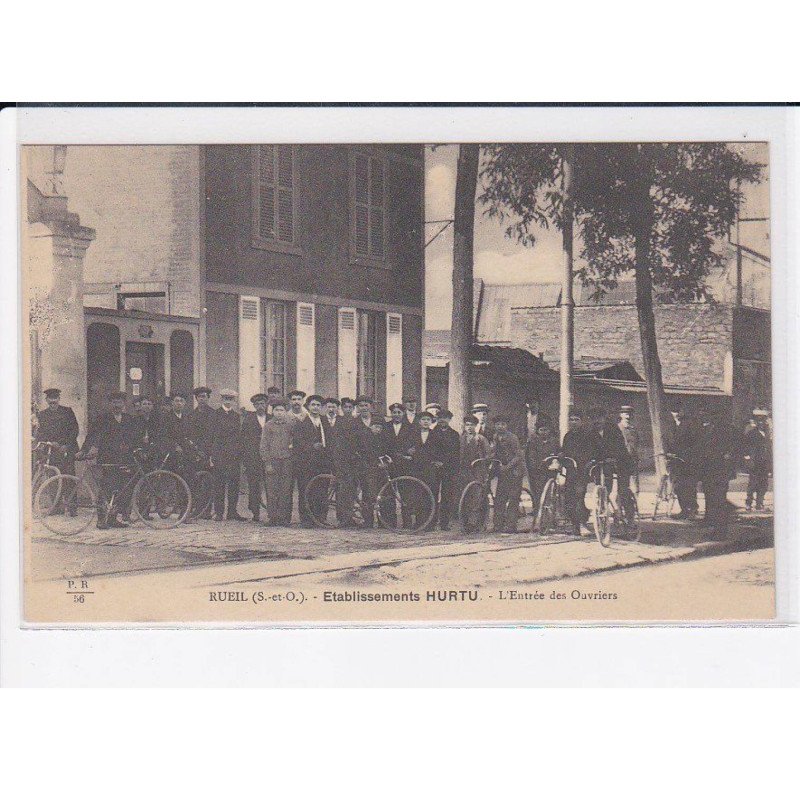 RUEIL: établissements hurtu, l'entrée des ouvriers - très bon état