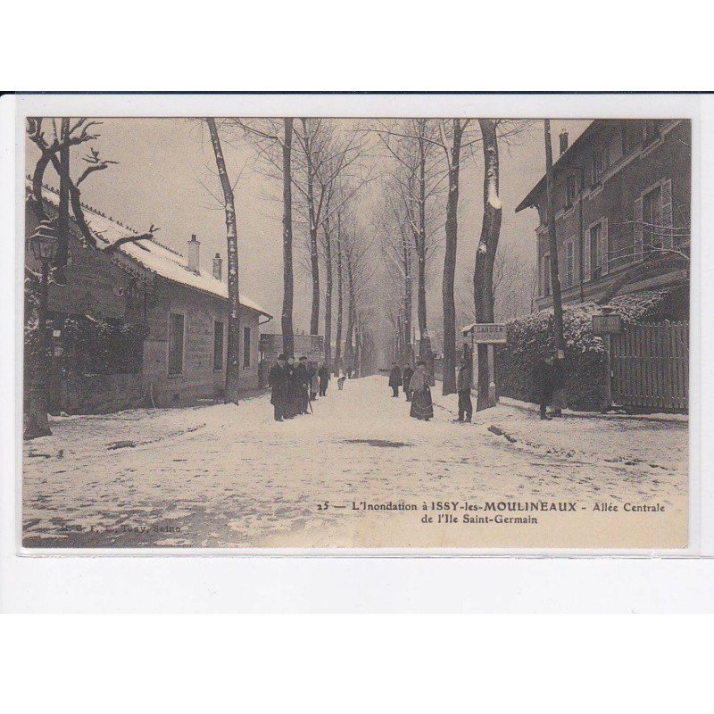 ISSY-les-MOULINEAUX: allée centrale de l'ile saint-germain - très bon état