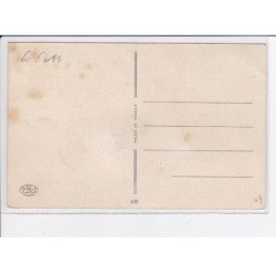 BOURET Germaine : carte postale a systeme (jeu de cartes) - état