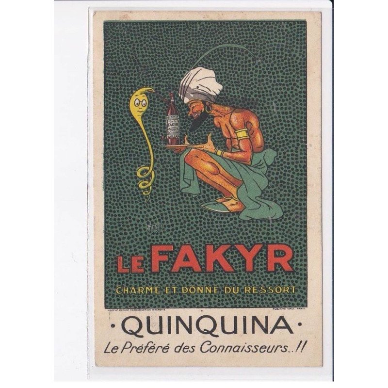 MICH : publicité pour le FAKYR (apéritif TAILLAN à CETTE ( SETE) - très bon état