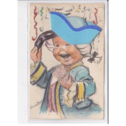 BOURET Germaine : carte postale a systeme - très bon état