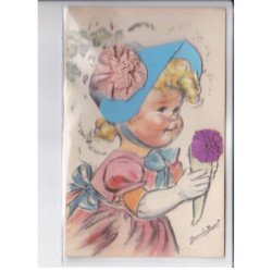 BOURET Germaine : carte postale a systeme - très bon état