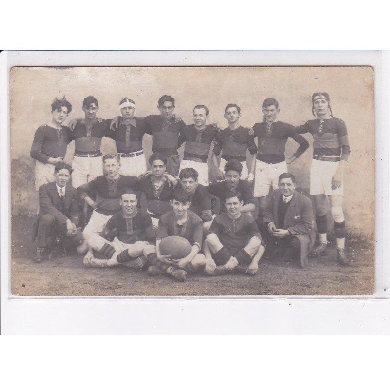 RUGBY: équipe, était avec une carte photo de SCUF - très bon état