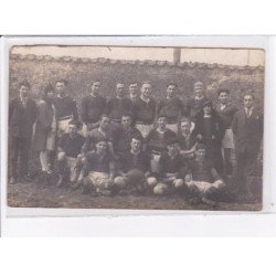 RUGBY: équipe, était avec une carte photo de SCUF - état