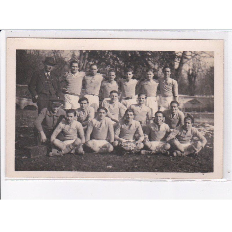 RUGBY: équipe, sphero 1933-1934 - très bon état