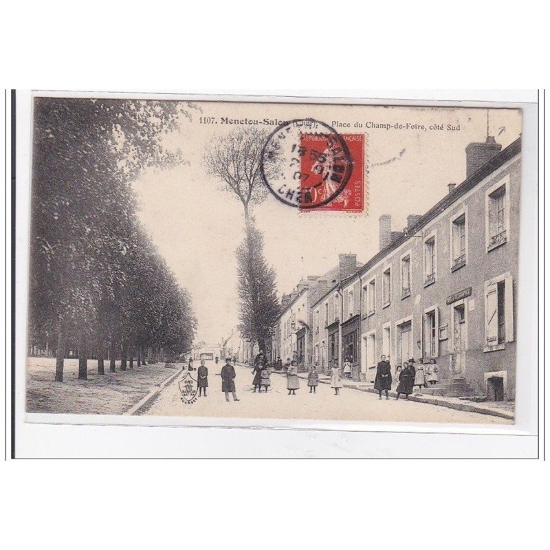 MENETOU-SALON : place du champ-de-foire, coté sud - etat