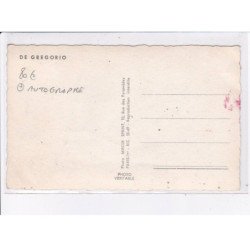 RUGBY: équipe De Gregorio, autographe - très bon état