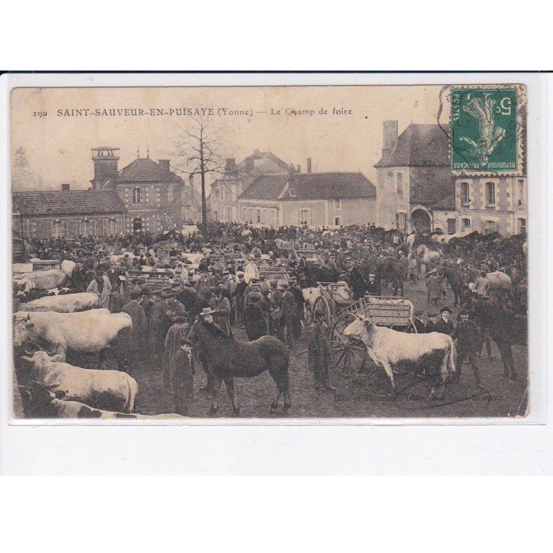 SAINT-SAUVEUR-en-PUISAYE: le champ de foire - état