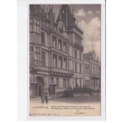 LUXEMBOURG: palais grandducal et chambre des députés, cachet - très bon état