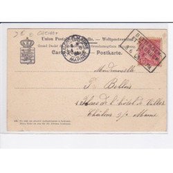 LUXEMBOURG: palais grandducal et chambre des députés, cachet - très bon état