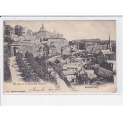 LUXEMBOURG: vue prise de la caserne des volontaires (cachet) - état
