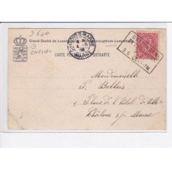 LUXEMBOURG: vue prise de la caserne des volontaires (cachet) - état