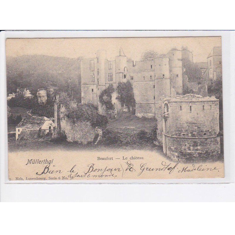 LUXEMBOURG: müllerthal, beaufort, le château - très bon état