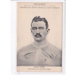 RUGBY: "nos gloires" "les amis des sports" Gaston Lanes - très bon état