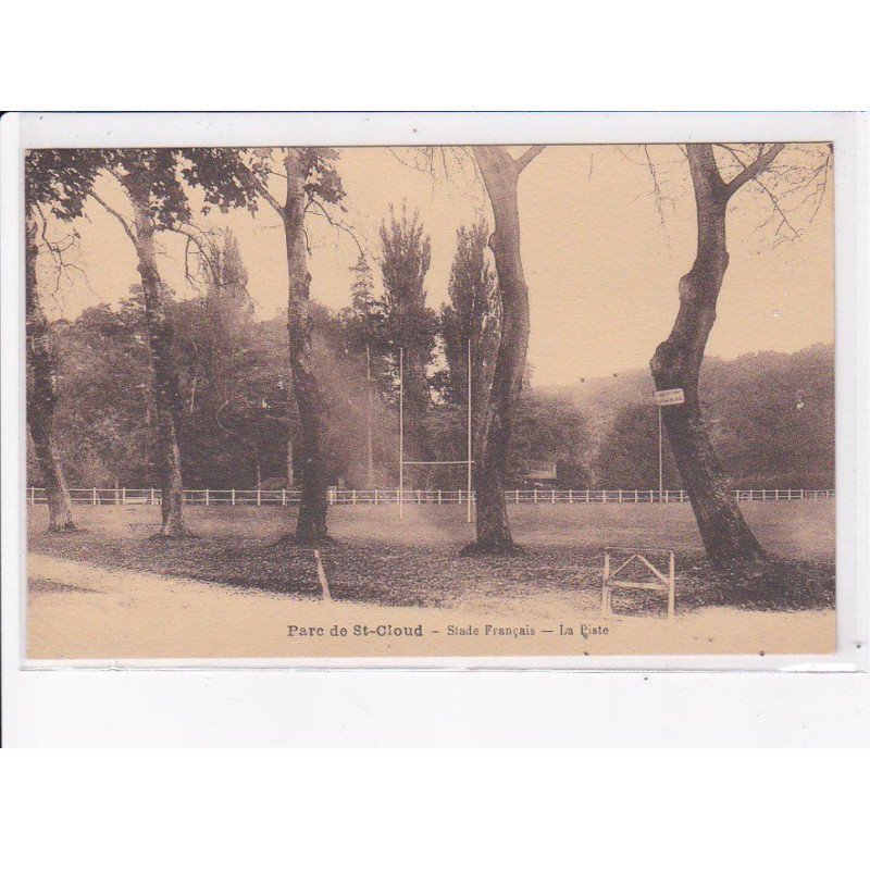RUGBY: parc de saint-cloud, stade français, la piste - très bon état