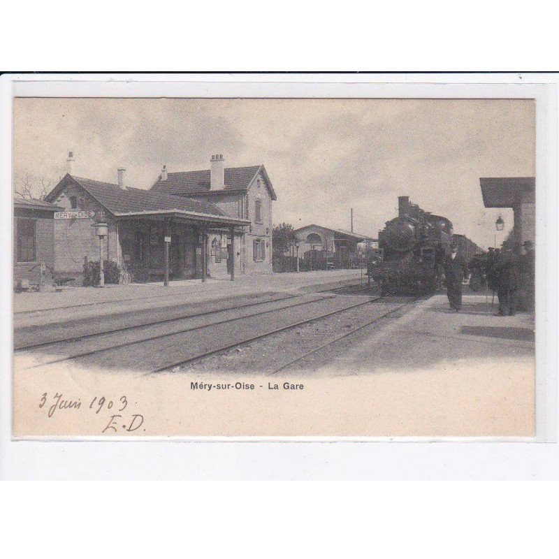 MERY-sur-OISE: a gare, train - très bon état