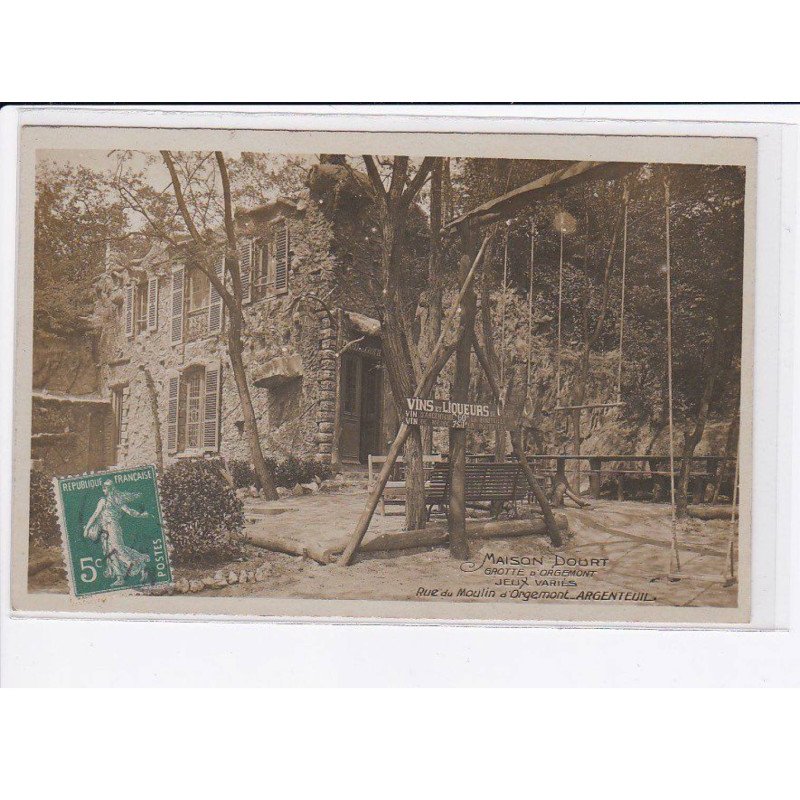 ARGENTEUIL: maison dourt, grotte d'orgemont, jeux variés, rue du moulin d'orgemont - très bon état