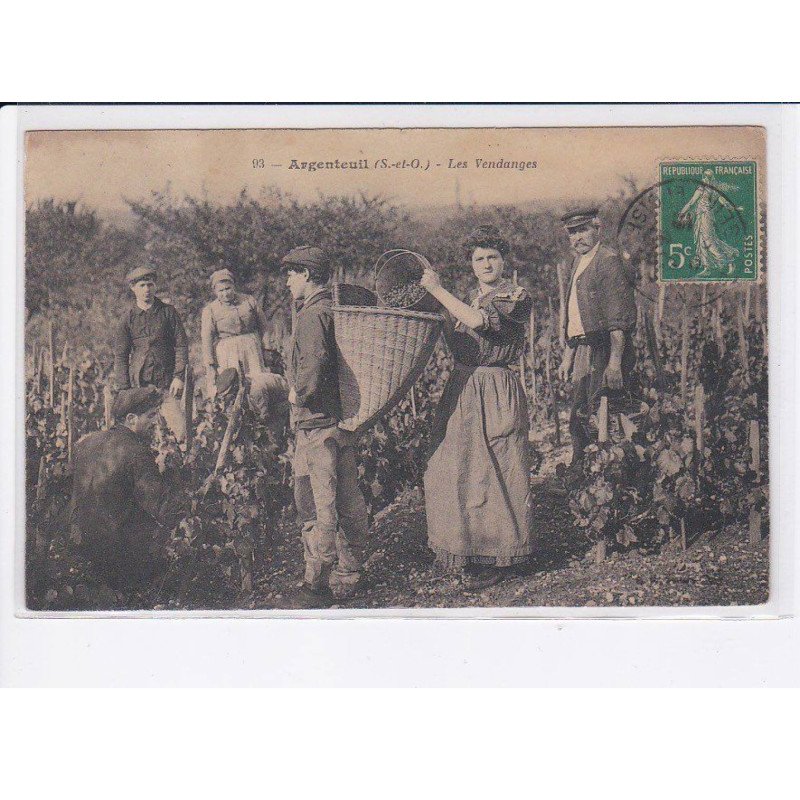 ARGENTEUIL: les vendanges - état