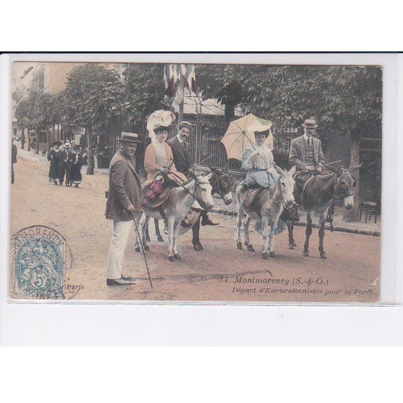 MONTMORENCY: départ d'excursionnistes pour la forêt - très bon état