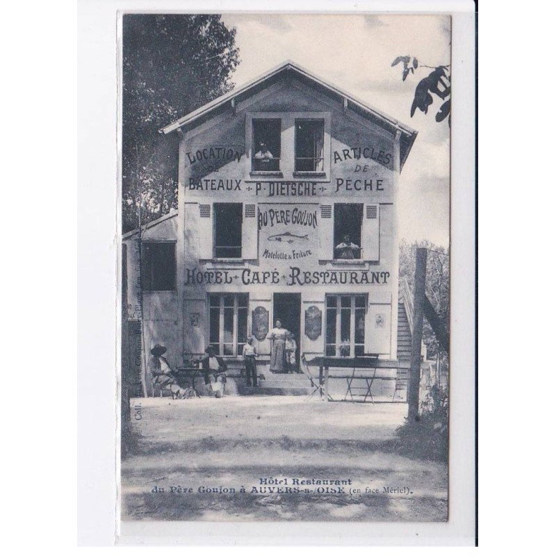 AUVERS-sur-OISE: hôtel restaurant du père goujon - très bon état