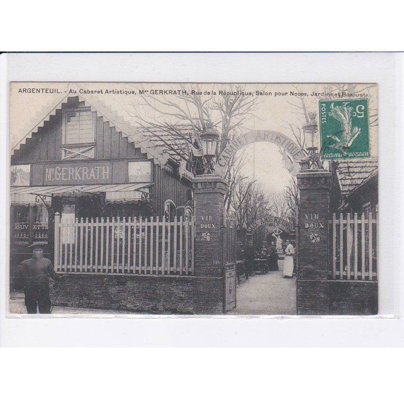 ARGENTEUIL: au cabaret artistique Mr, Gerkrath salon pour noces - très bon état