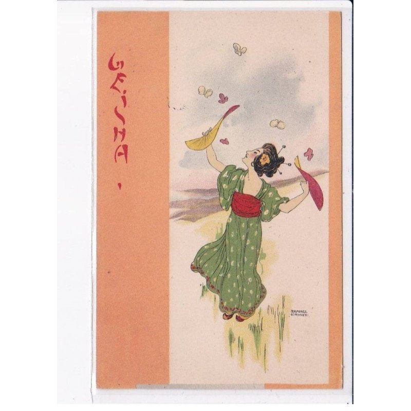 KIRCHNER Raphael : GEISHA - D-8 série complète de 10 CPA - très bon état
