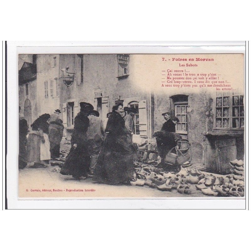 FOIRES-en-MORVAN : les sabots - tres bon etat