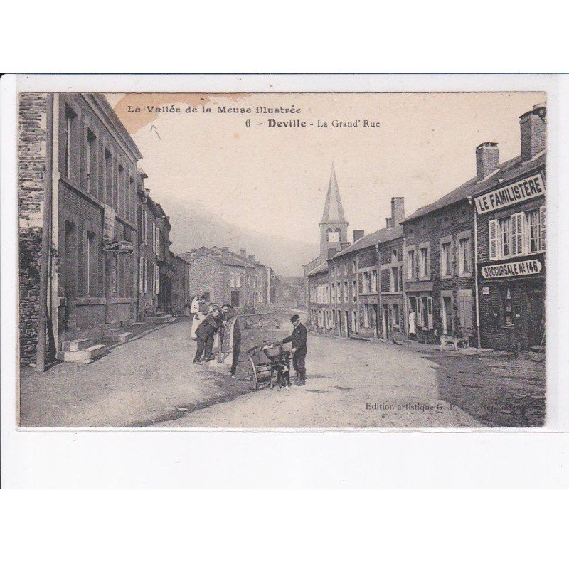 DEVILLE: la grand' rue, voiture à chien - état