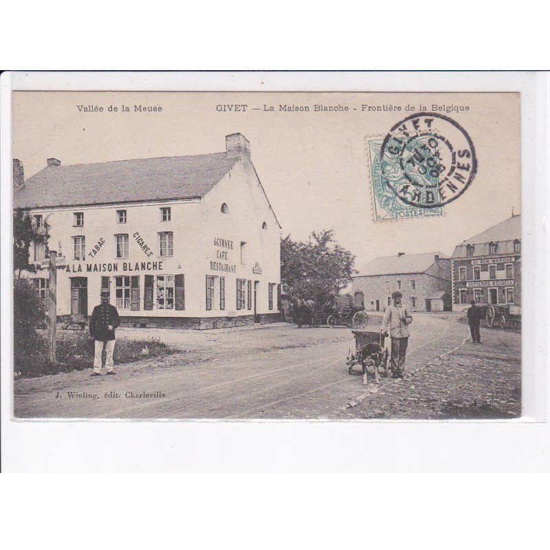 GIVET: la maison blanche, frontière de la belgique, voiture à chien - très bon état