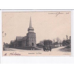 AVESNELLES: la place, voiture à chien - très bon état