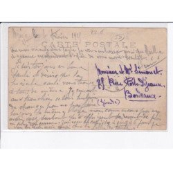 NORD: guerre 1914, habitants du nord fuyant invasion barbares, voiture à chien - très bon état