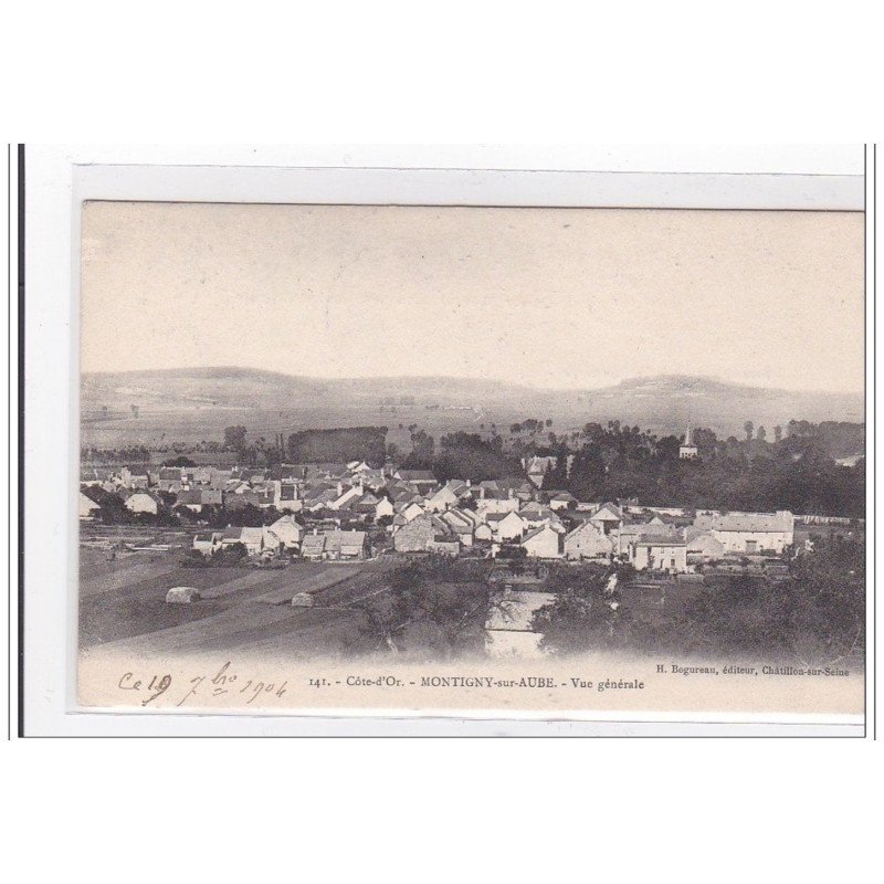 MONTIGNY-sur-AUBE : vue generale - tres bon etat