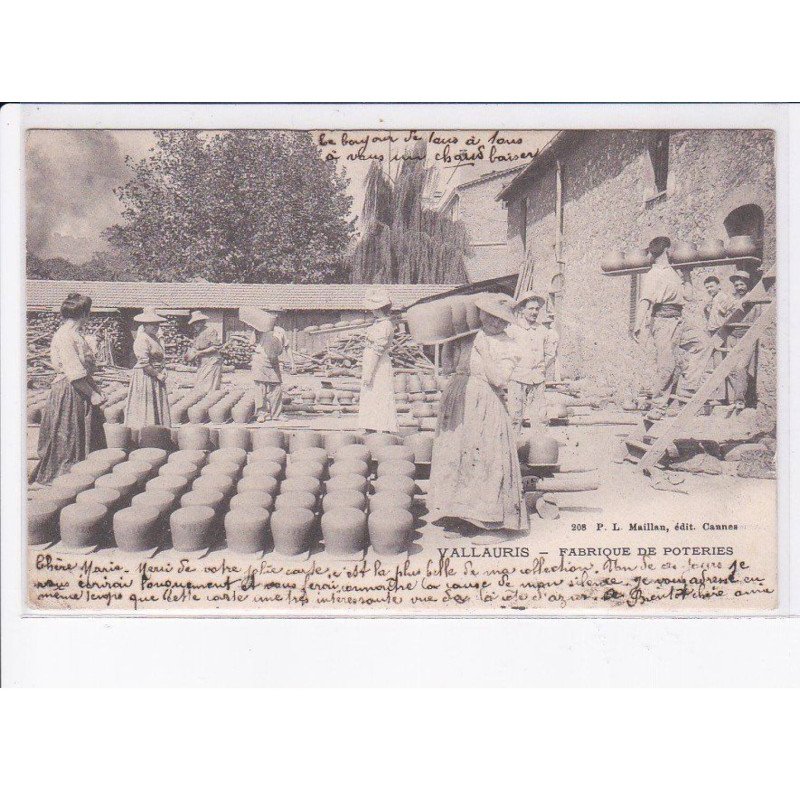 VALLAURIS: fabrique de poteries - très bon état
