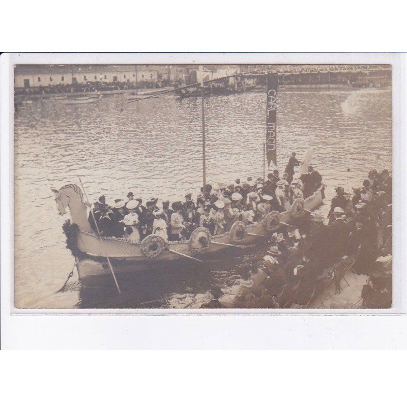 VILLEFRANCE-sur-MER: combat naval fleuri 1906, carl. magn. - très bon état