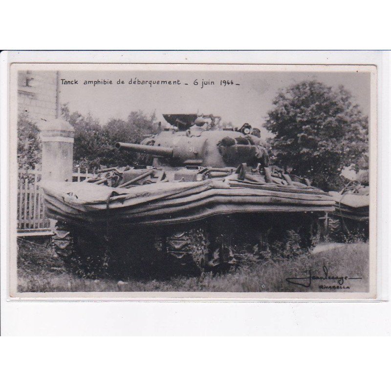 RIVA BELLA: tank tanck amphibie de débarquement 6 juin 1944, militaire - très bon état