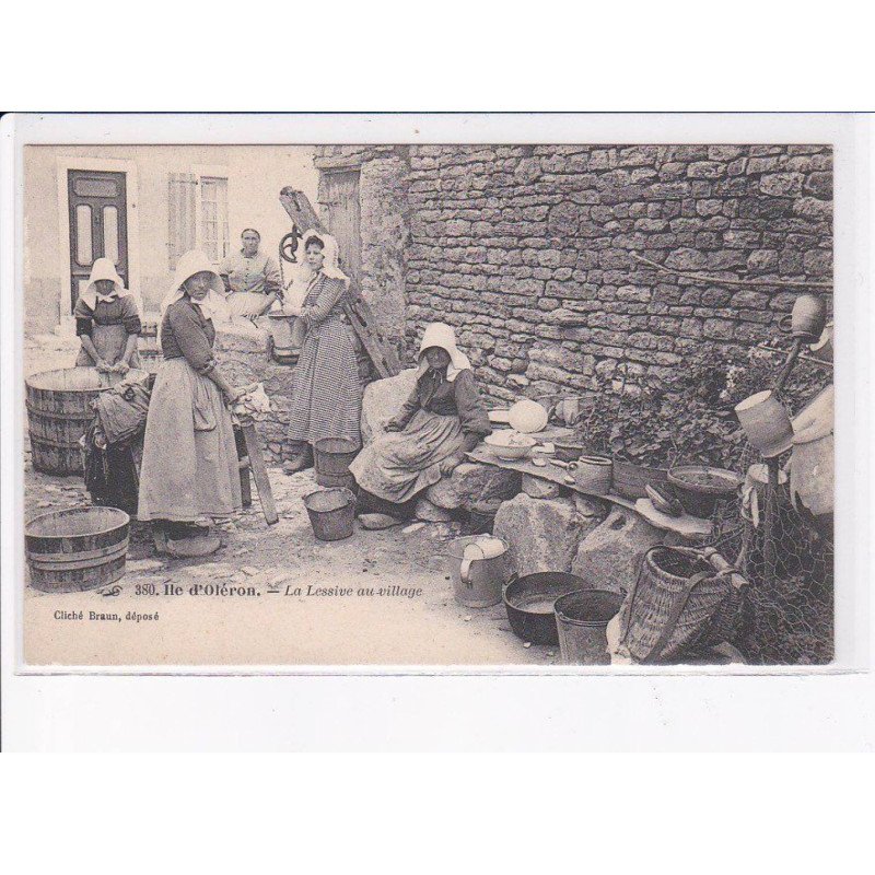 ILE D'OLERON: la lessive au village - très bon état