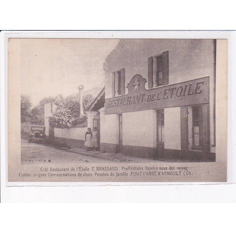 PONT-L'ABBE-D'ARNOULT: café restaurant de l'étoile E. Brassaud - très bon état
