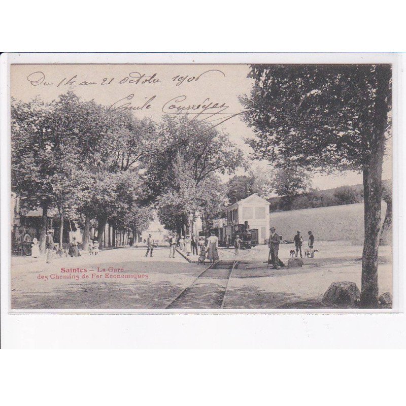 SAINTES: la gare des chemins de fer économiques, train - très bon état
